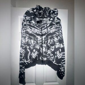 Women’s Hurley Gray Scale Graphic Hoodie sz XL